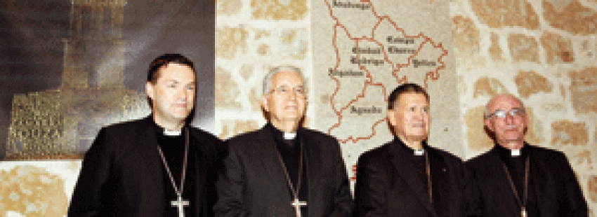 Raul Berzosa, Julian Lopez, Antonio Ceballos, Atilano Rodríguez - obispos Ciudad Rodrigo