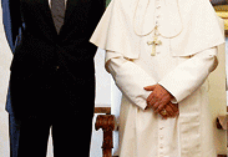 Presidente del Gobierno Zapatero y papa Benedicto XVI
