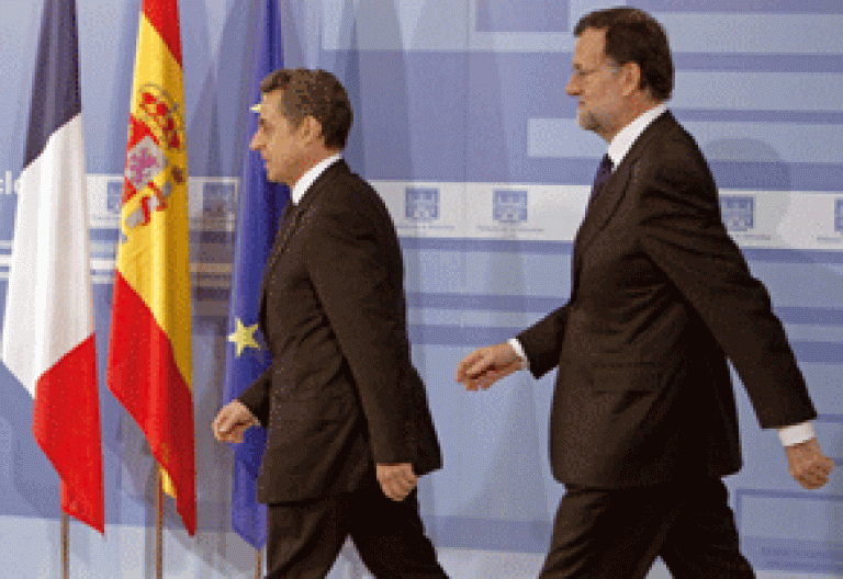 Mariano Rajoy y Nicolás Sarkozy