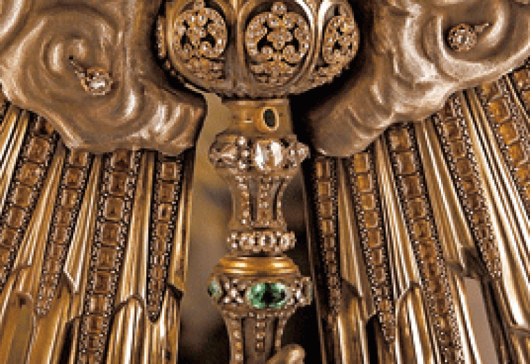 Detalle de la Custodia de la catedral de Lugo