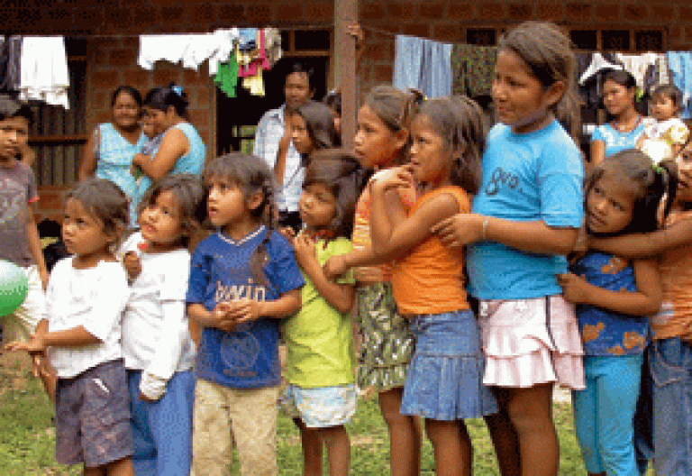 niños en Bolivia