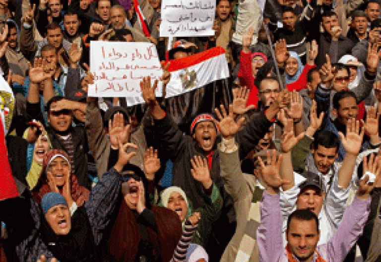primavera árabe, protestas