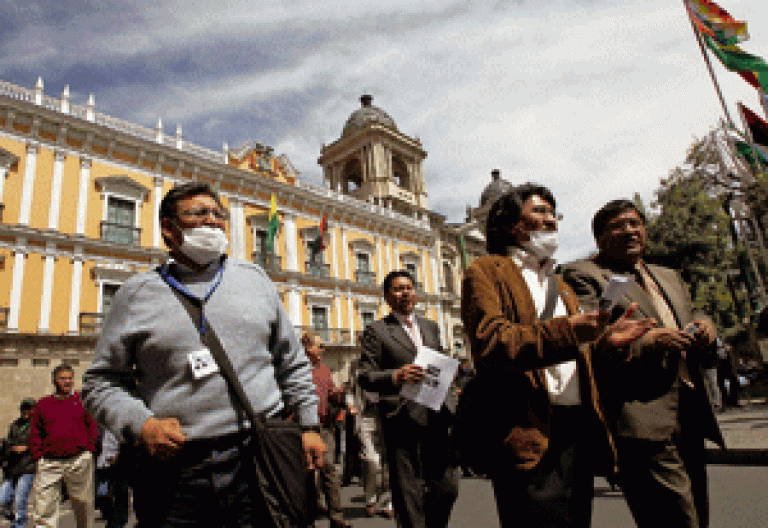 periodistas denuncian la "mordaza" del Gobierno de Bolivia