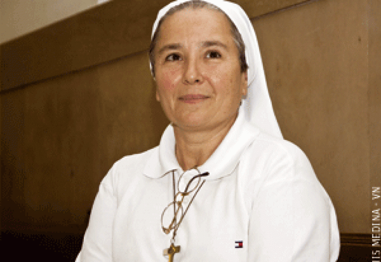 Experdita Pérez misionera comboniana en Egipto