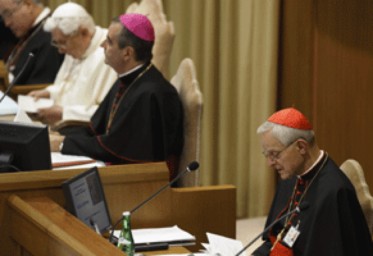 cardenal Donald Wuerl, arzobispo Washington y relator general Sínodo Nueva Evangelización