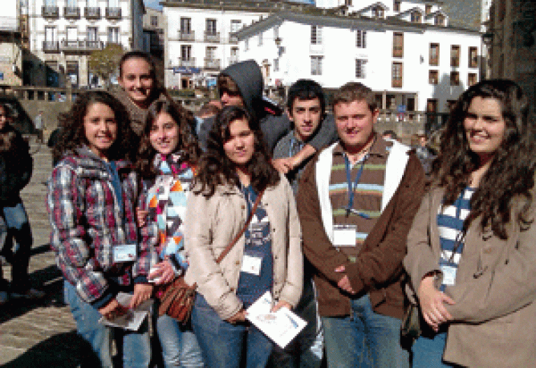 jóvenes participan en el Congreso Diocesano de Laicos de Mondoñedo