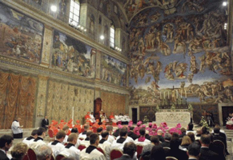 celebración para conmemorar los 500 años de la Capilla Sixtina