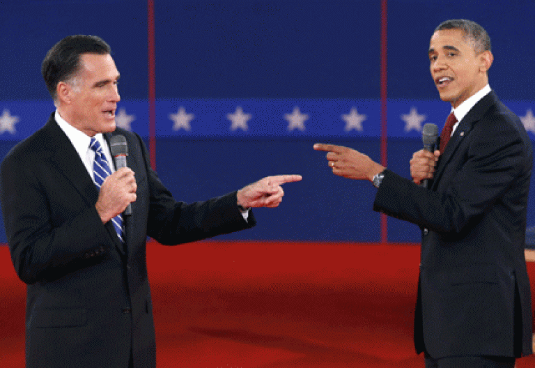 Mitt Romney y Barack Obama candidatos a las elecciones presidenciales EEUU 2012