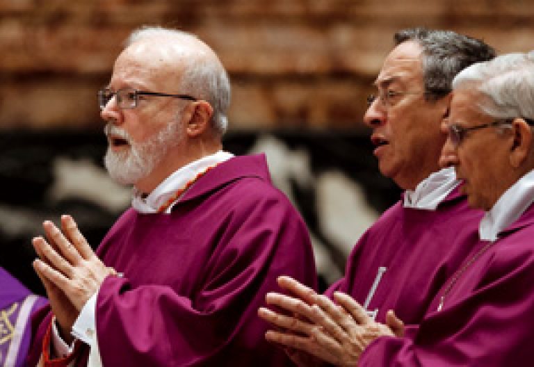 los cardenales OMalley, Madariaga y Castrillón Congreso América en Roma