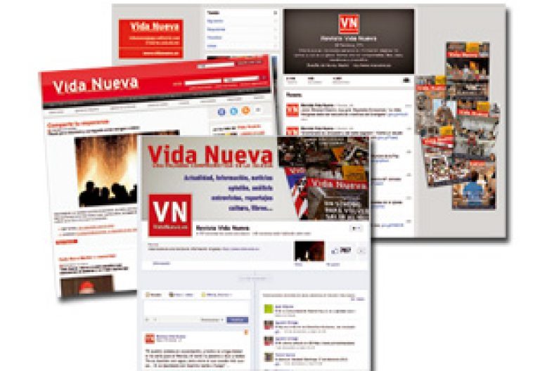 captura de pantalla de la web y las redes sociales de Vida Nueva diciembre 2012