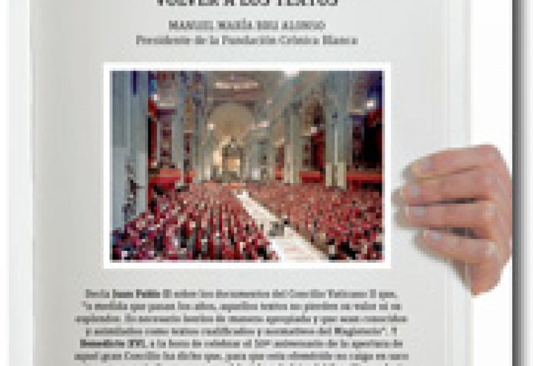 Pliego Vida Nueva exposición 50 años Vaticano II volver a los textos enero 2013