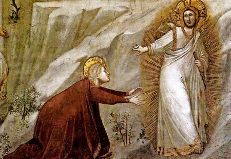 Nole me tangere María Magdalena quiere acercarse a Jesús después de la resurrección