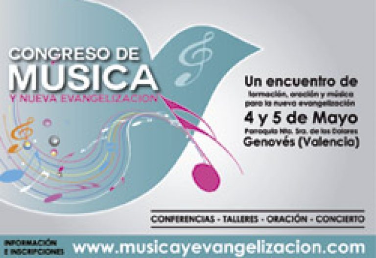 Congreso Música y Nueva Evangelización mayo 2013 cartel