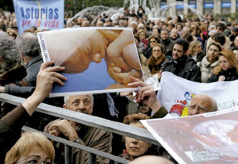 manifestación provida y contra el aborto en España