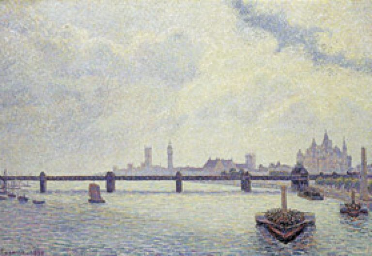 El puente de Charing Cross, Londres, Camille Pissarro exposición en el Thyssen
