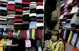 almacén de ropa en Asia