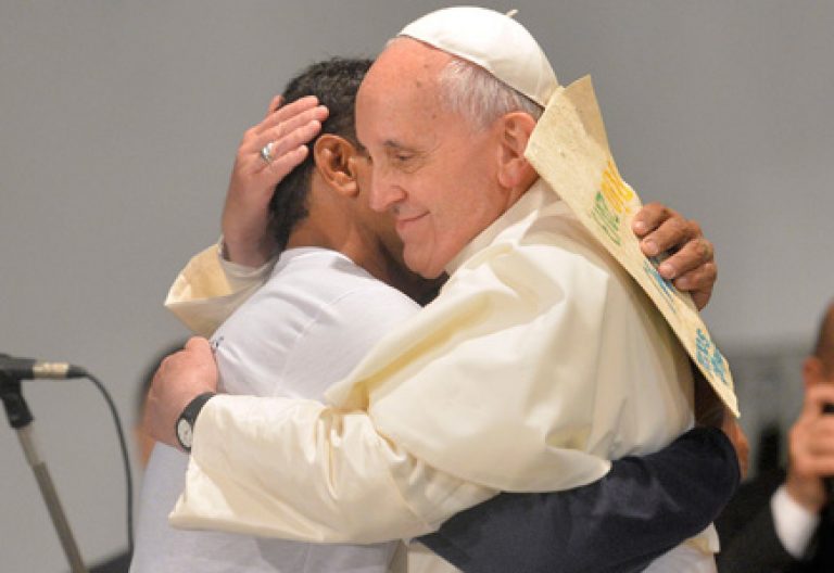 papa Francisco visita Hospital de San Francisco en la Providencia JMJ Río 2013