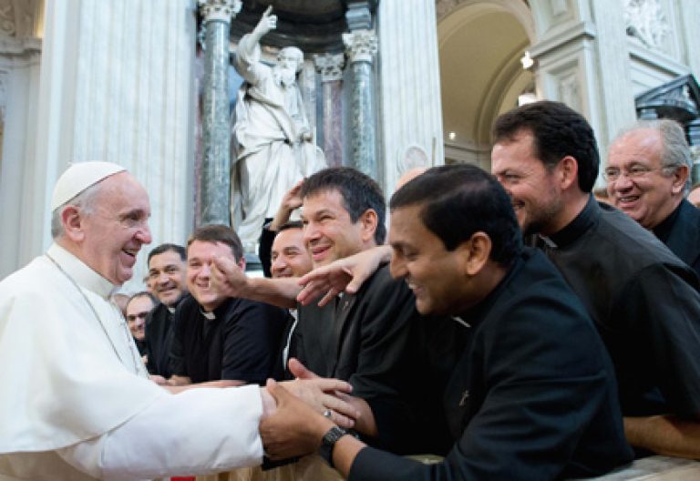 papa Francisco con el clero romano Basílica de San Juan de Letrán 16 septiembre 2013