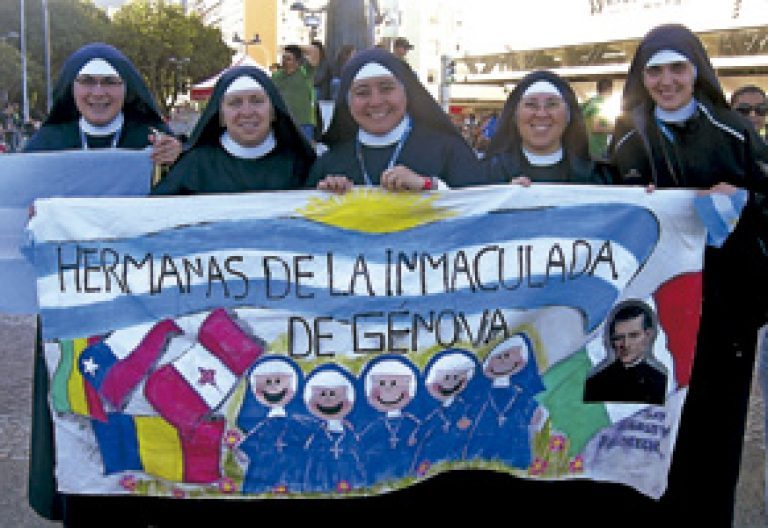 religiosas argentinas Hermanas de la Inmaculada de Génova en la JMJ Río 2013