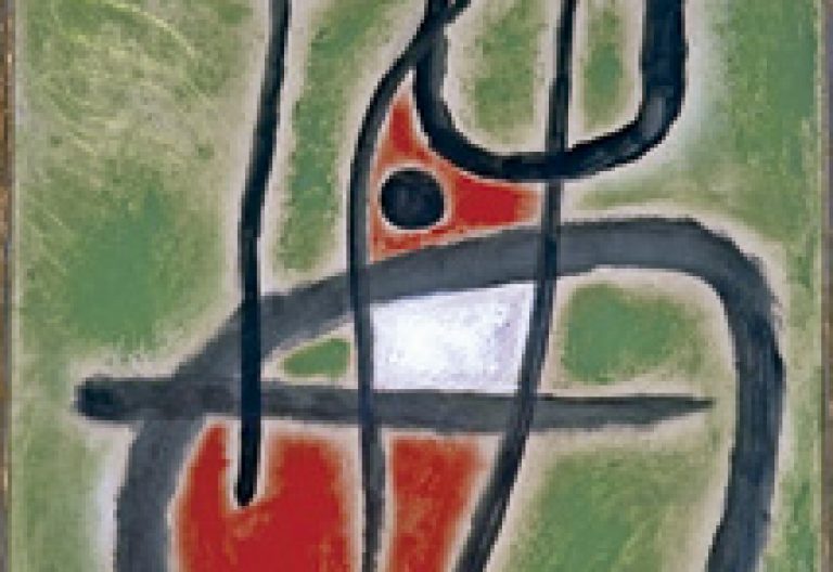 Personaje delante de un paisaje, de Joan Miró