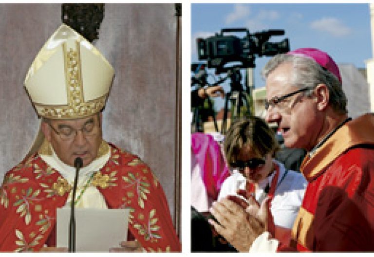 Jaume Pujol, arzobispo de Tarragona, y Joan Enric Vives, arzobispo de Urgell