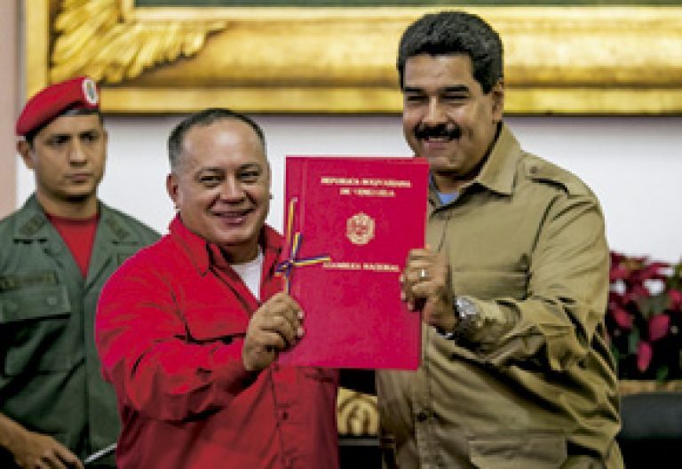 Nicolás Maduro y Diosdado Cabello, presidente de la Asamblea Nacional de Venezuela