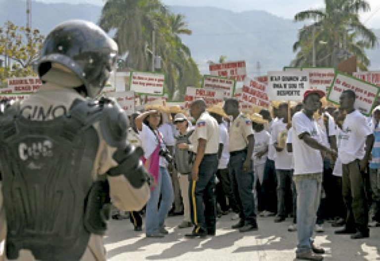protestas en Haití contra el Gobierno