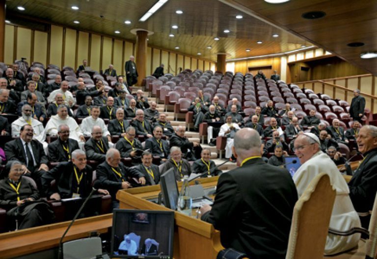 encuentro del papa Francisco con los miembros de la USG diciembre 2013