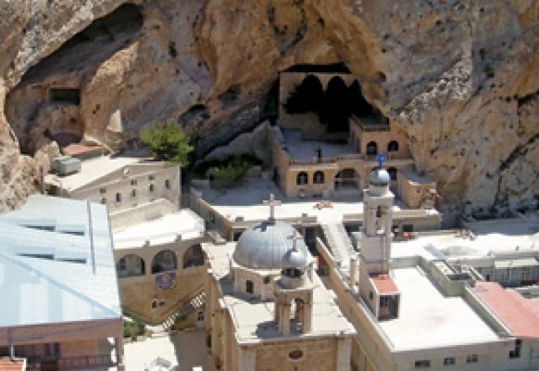 monasterio greco-ortodoxo en la ciudad de Malula, Siria