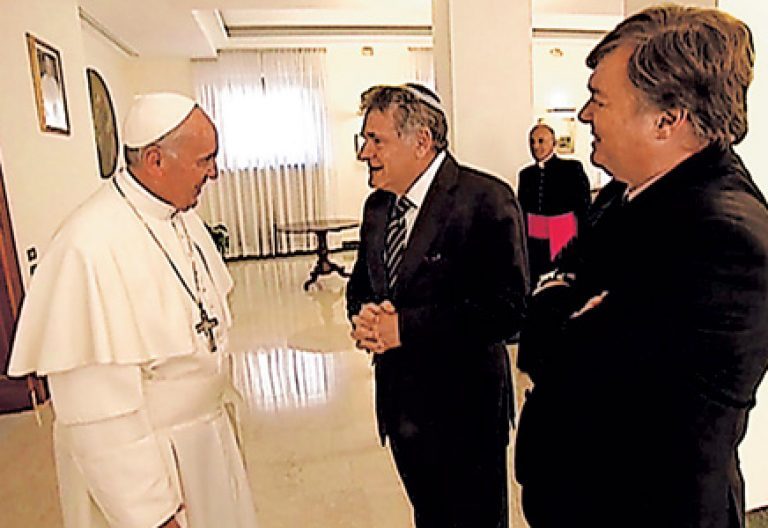 papa Francisco con el rabino argentino Abraham Skorka