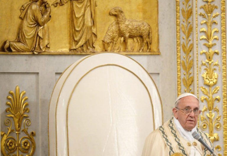 papa Francisco clausura la Semana de Oración por la Unidad de los Cristianos San Pablo Extramuros 25 enero 2014