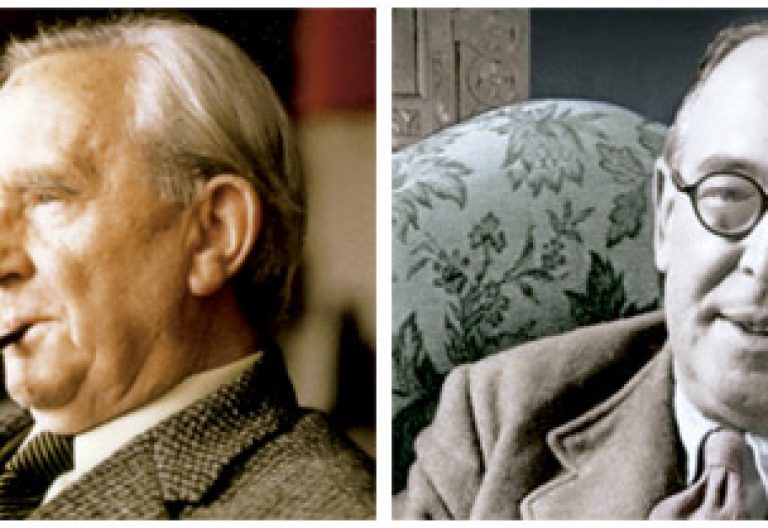 JRR Tolkien y CS Lewis, escritores