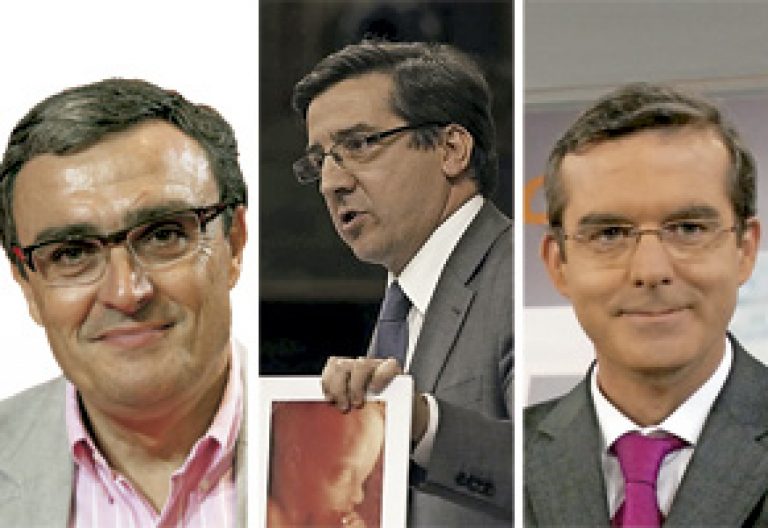 Fernando Redondo, Àngel Ros, Carlos Salvador, Ángel Pintado y Javier Madrazo, políticos españoles cristianos