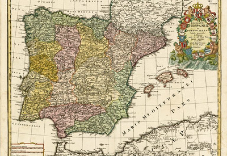 mapa antiguo de España
