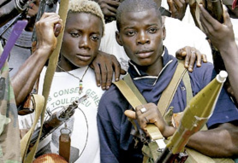 niños soldado en Liberia