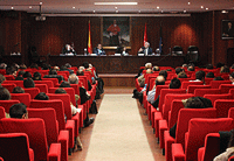 Salón de la UCM de las ponencias del Congreso.