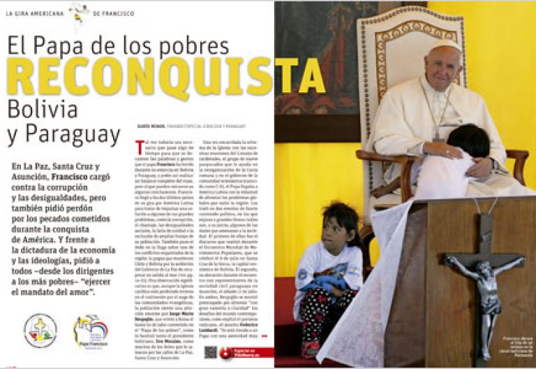 A fondo Vida Nueva Papa en Bolivia y Paraguay 2950 julio 2015