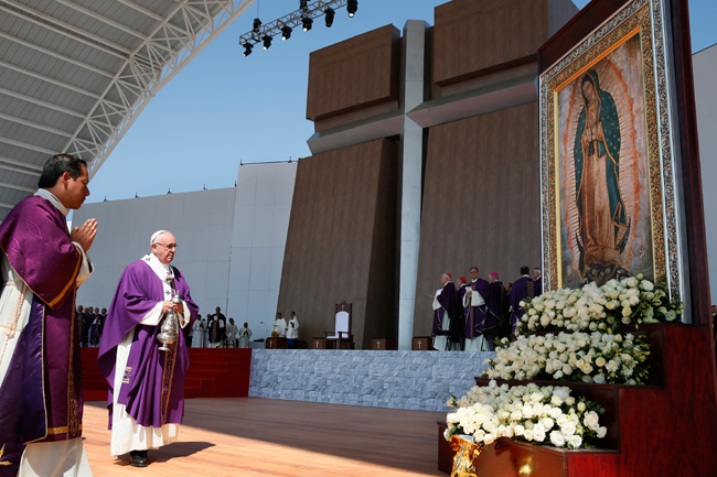 papa Francisco celebra misa en Ecatepec México 14 febrero 2016