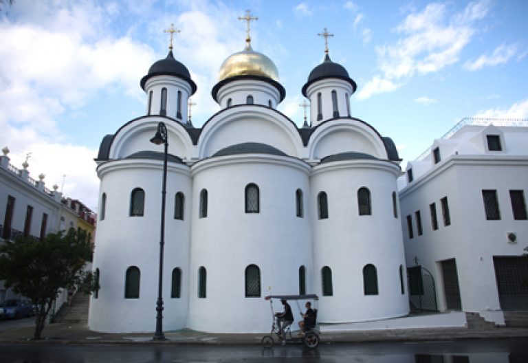 catedral de la Iglesia Ortodoxa Rusa en La Habana Cuba antes de la visita del papa Francisco para encontrarse con Kirill de Moscú