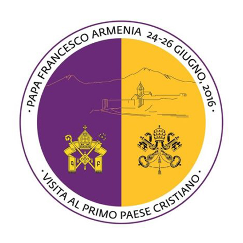 logotipo de la visita del papa Francisco a Armenia 24-26 junio 2016
