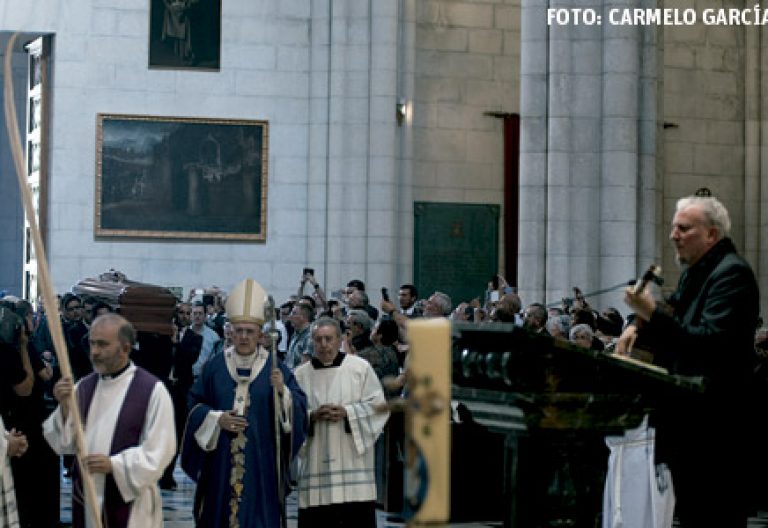 Kiko Argüello en el funeral por Carmen Hernández, coiniciadora del Camino Neocatecumenal Madrid 21 julio 2016