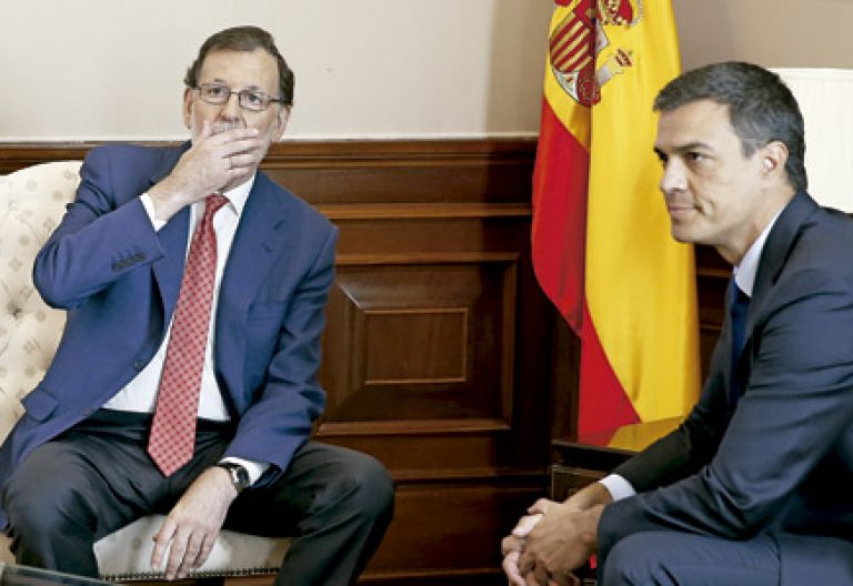 Mariano Rajoy y Pedro Sánchez se reúnen para hablar de la investidura y desbloquear el gobierno 2 agosto 2016