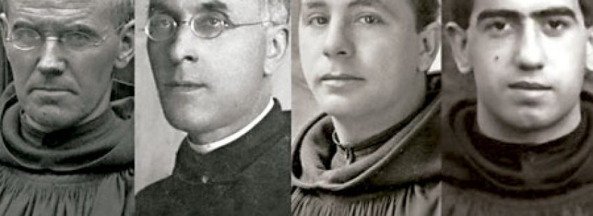 cuatro monjes benedictinos del priorato de Silos en Madrid asesinados en la Guerra Civil y beatificados en La Almudena 29 octubre 2016