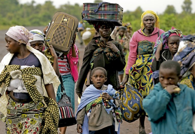 congoleños huyen de la violencia en República Democrática del Congo noviembre 2016
