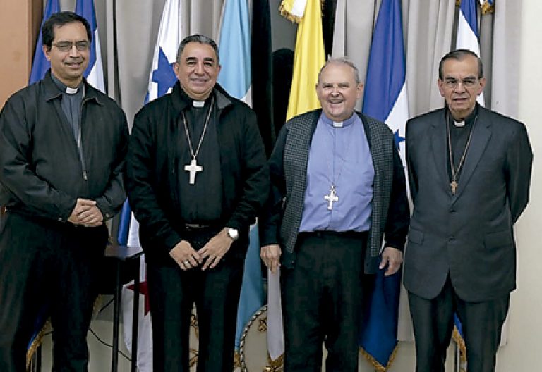 obispos centroamericanos que forman parte de la dirección del SEDAC Secretariado Episcopal de América Central 2016
