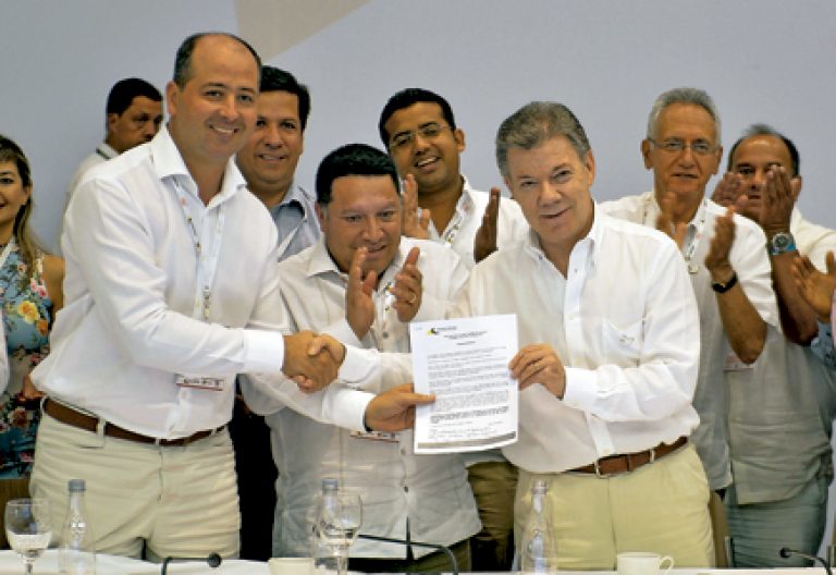 presidente de Colombia Juan Manuel Santos explica el segundo acuerdo firmado con las FARC noviembre 2016