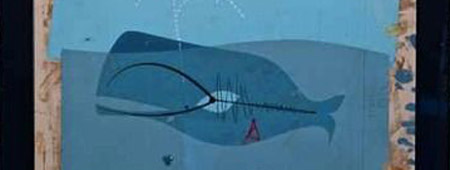 la ballena de Jonás, cuadro de Charlie Harper fragmento
