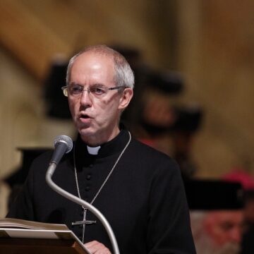 El arzobispo de Canterbury, Justin Welby, durante una misa archivo