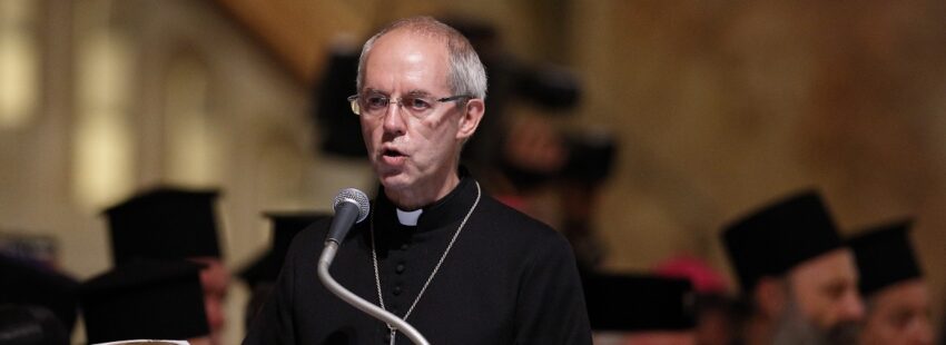 El arzobispo de Canterbury, Justin Welby, durante una misa archivo