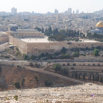 Vista de Jerusalén desde el cementerio